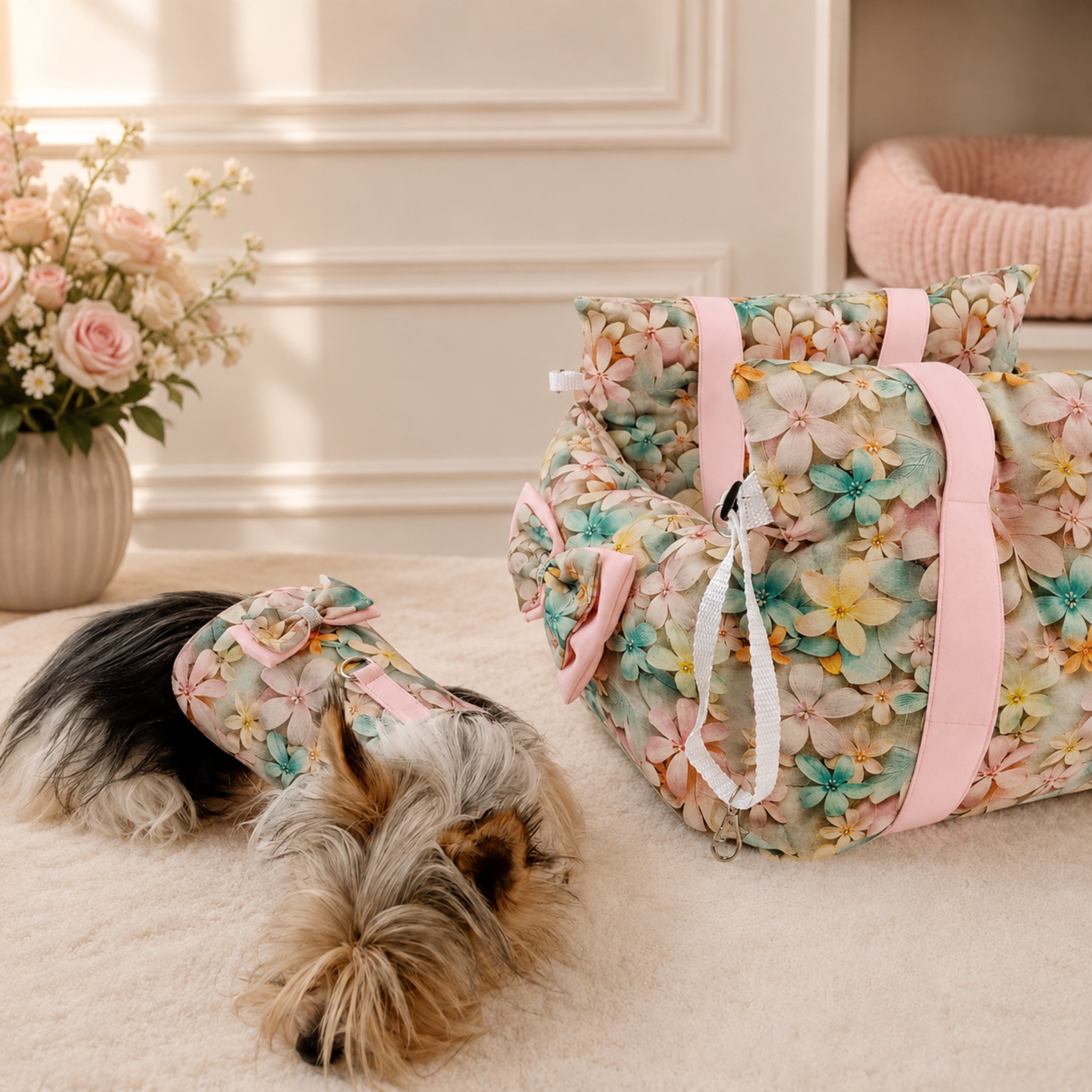 Seggiolino Auto Floreale 3in1 Petal Dream per Cani